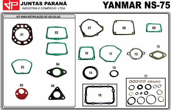 Jogo de Juntas Yanmar Ns75