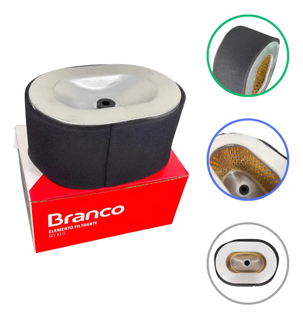 Elemento Filtro de Ar Branco BD10 / BD13