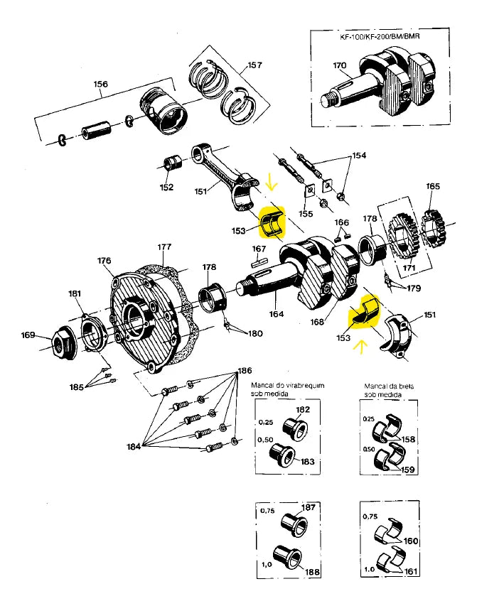 Bronzina De Biela Yanmar B9 Nb10