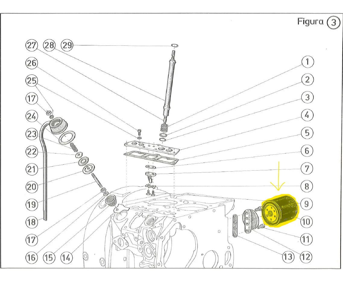 Filtro De Óleo Agrale 4200 Man Valmet