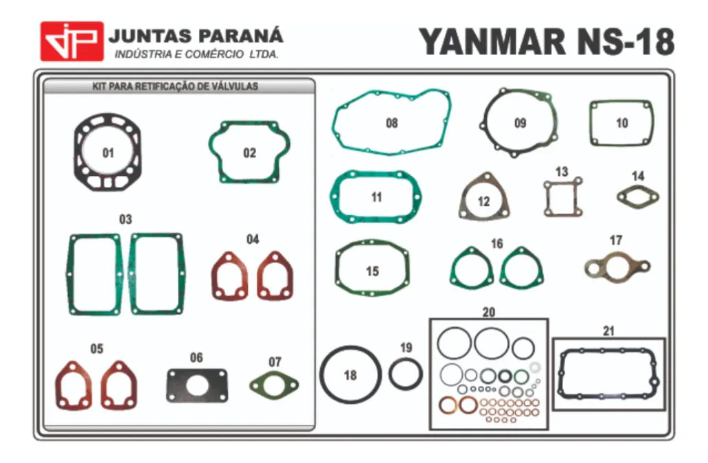 Jogo Juntas Paraná Yanmar Ns18