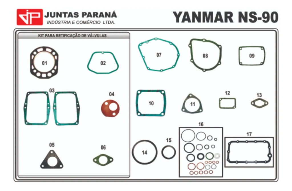 Jogo de Juntas Yanmar Ns90