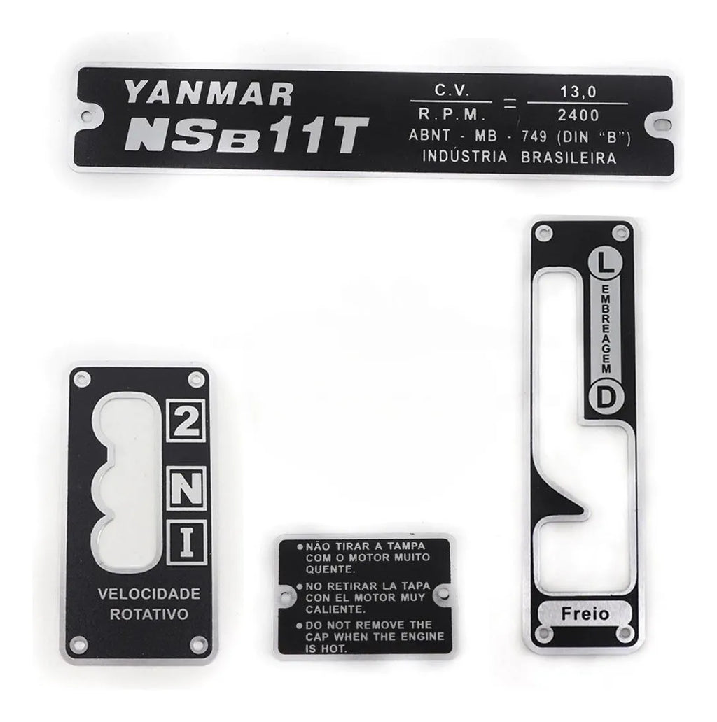 Kit Decalque Adesivo Yanmar Tc11