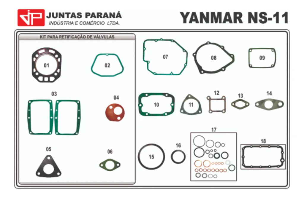 Jogo de Juntas Yanmar Ns11